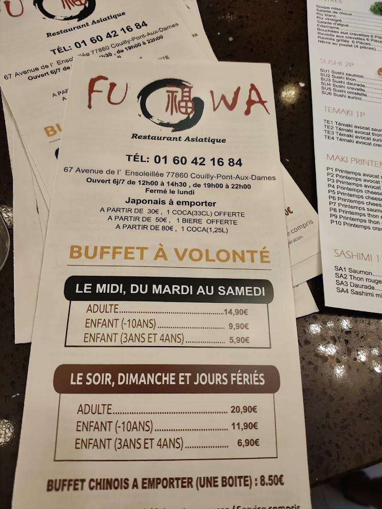 FUWA Restaurant Asiatique buffet A volonté - Menu Image 2